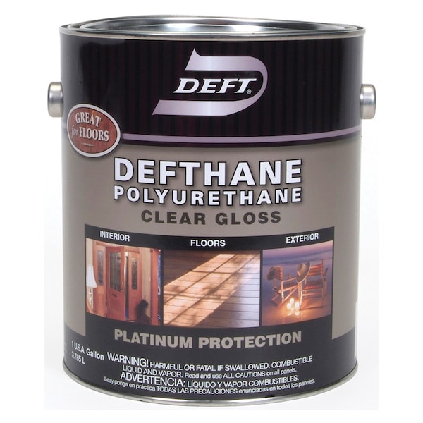 Deft 1 Gal Clear Defthane Interior/Exterior Polyurethane Gloss DFT20 Zoro